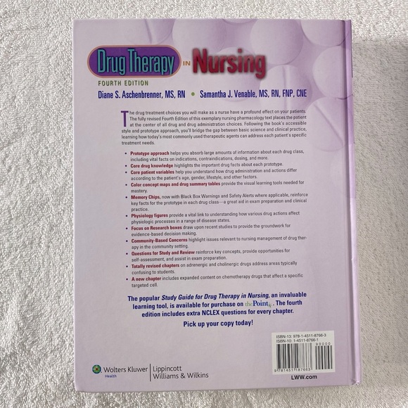 Wolters Kluwer Drug Therapy In Nursing 4th Edition Textbook - Picture 2 of 12